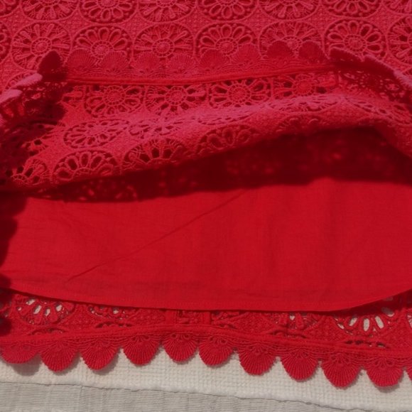 Boden Eyelet Scallop Crochet Lace Dress - Picture 10 of 11